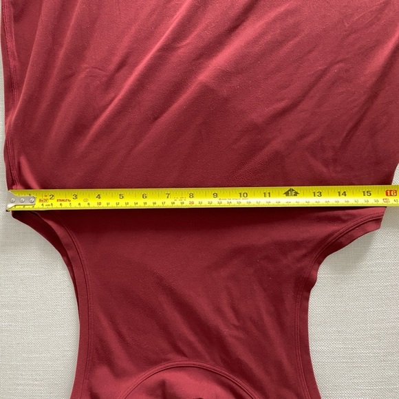 LULULEMON All Aligned A-line Mini Dress Burned Red Chianti 4 - Picture 8 of 9